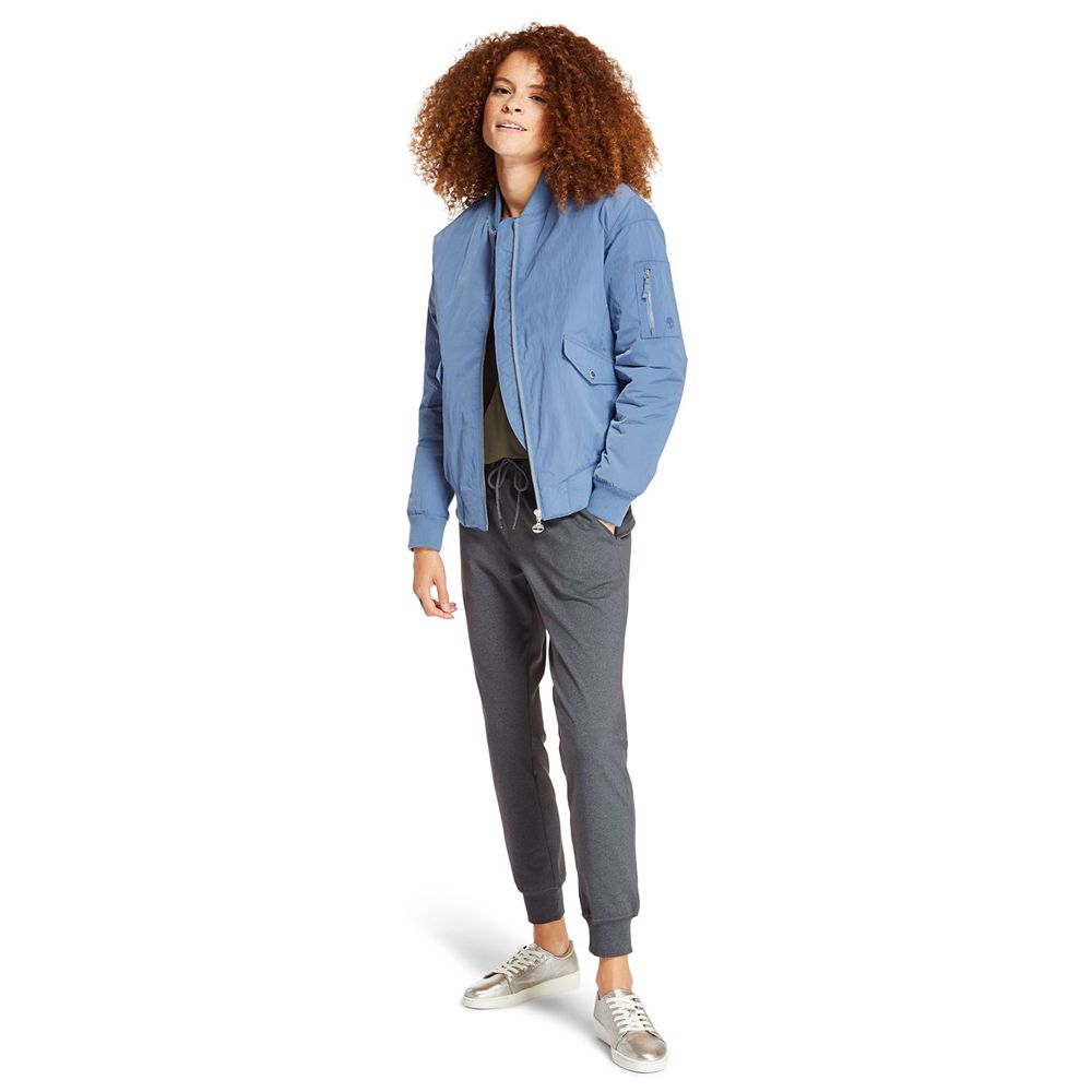Chaquetas Timberland Mujer Hix Mountain Insulated Bomber Azules - Chile MZO-438790